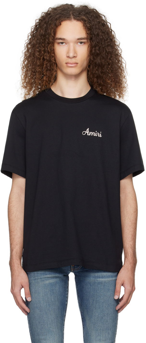 Тениска AMIRI Lanesplitters T-Shirt Черно | PS24MJG003