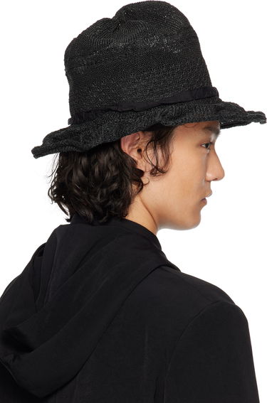 Шапка Yohji Yamamoto Yohji Yamamoto Paper PE Mountain Hat Черно | HP-H03-960, 2
