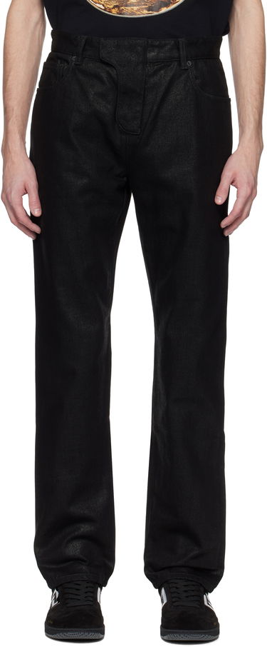 Дънки Balmain Balmain Regular-Fit Coated Jeans Черно | EH0MI083DF72, 0