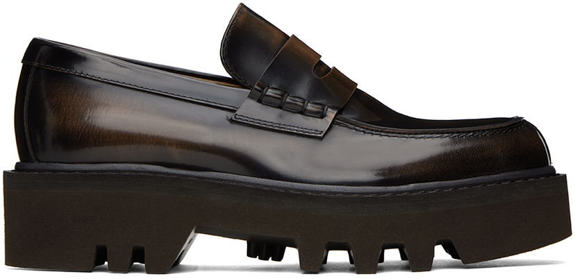 Кецове и обувки Dries Van Noten Dries Van Noten Leather Lug Sole Loafers Кафяво | WS232-772-130