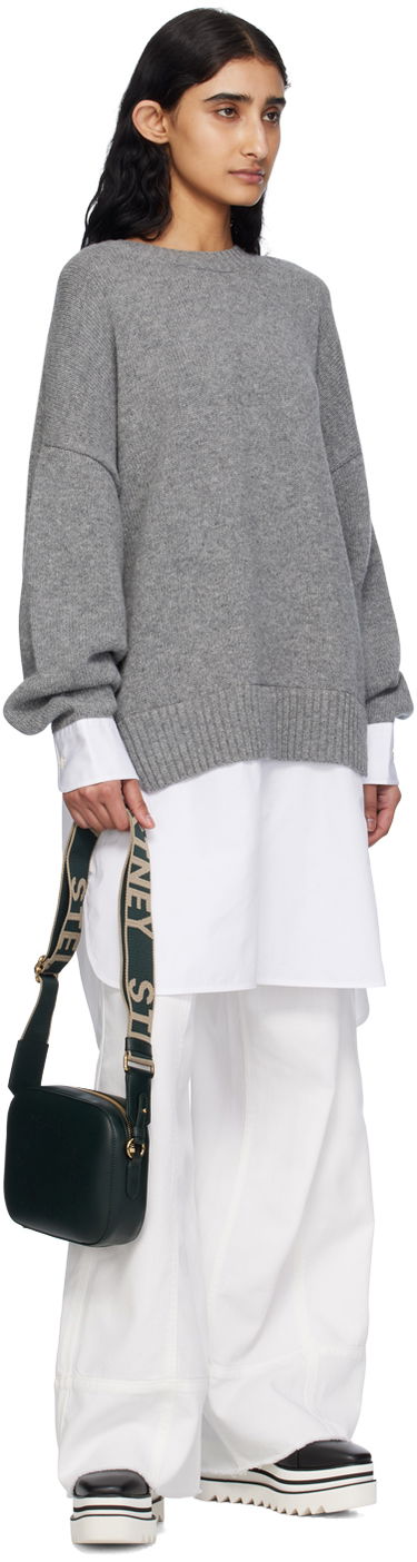 Чанта през рамо Stella McCartney Stella McCartney Logo Crossbody Bag Зелено | 700266W8542, 3