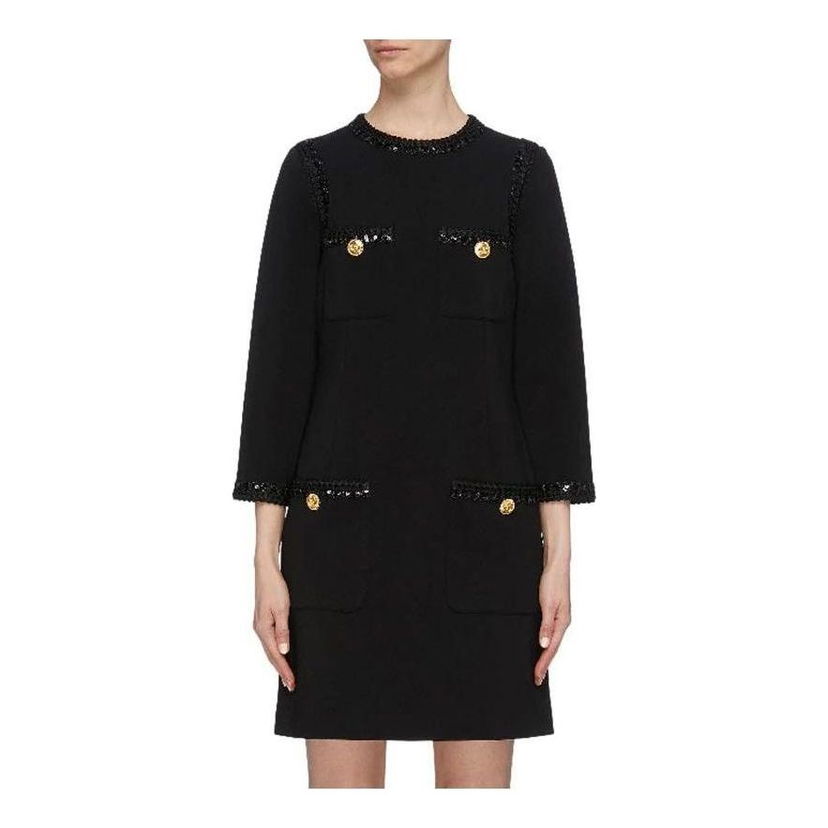 Pокля Gucci Gucci Compact Jersey Dress Черно | 568348-XJA1L-1000