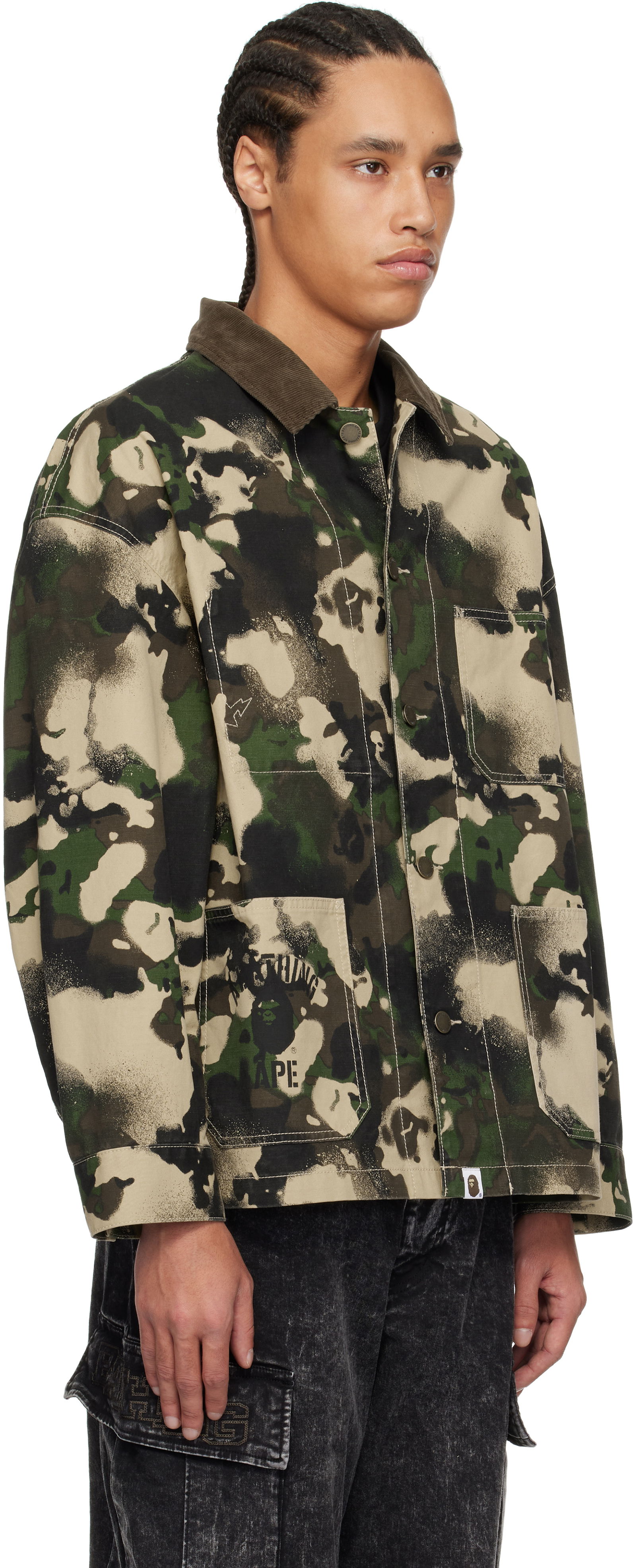 A Bathing Ape Map Camo Work Jacket, 1
