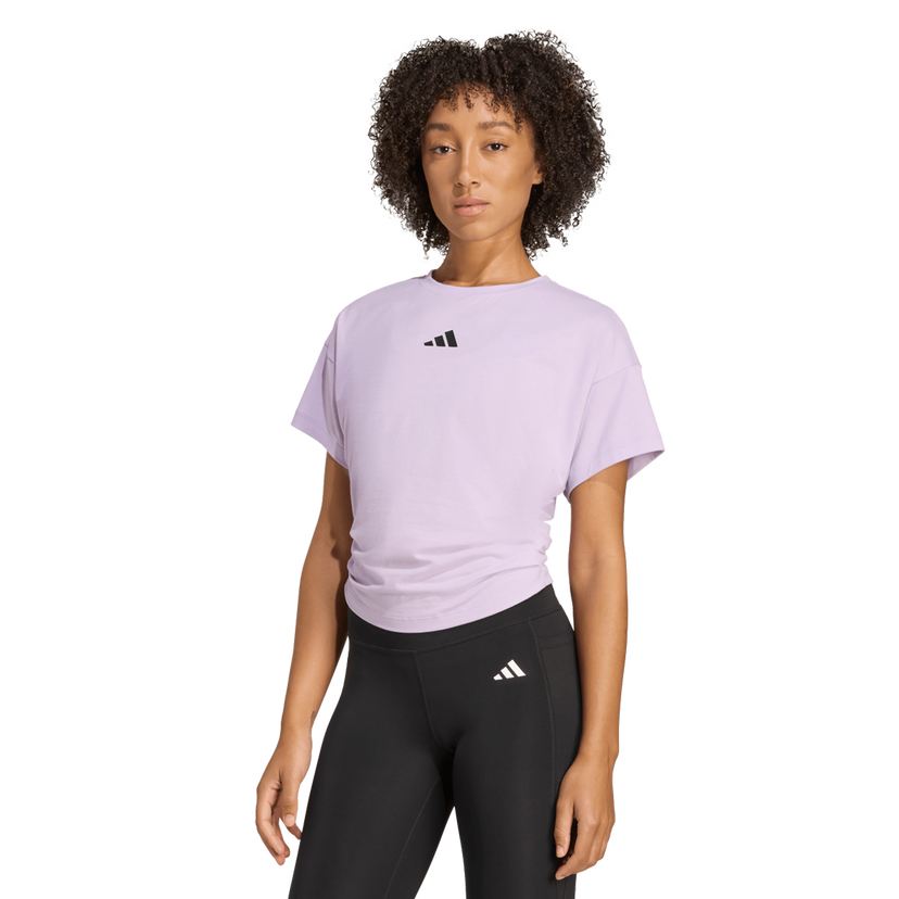 Тениска adidas Originals Power Short Sleeve T-Shirt Лилаво | JX1191