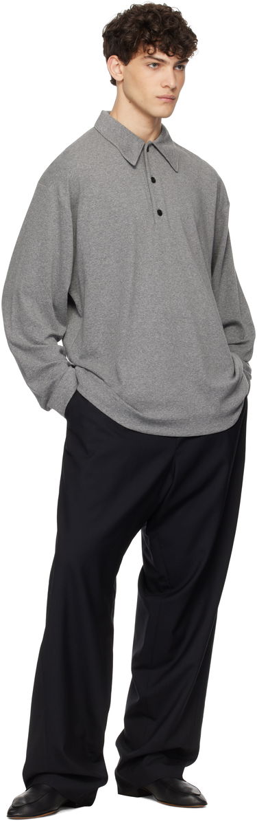 Поло тениска The Row The Row Olafur Polo Shirt Сиво | 814-K621, 3