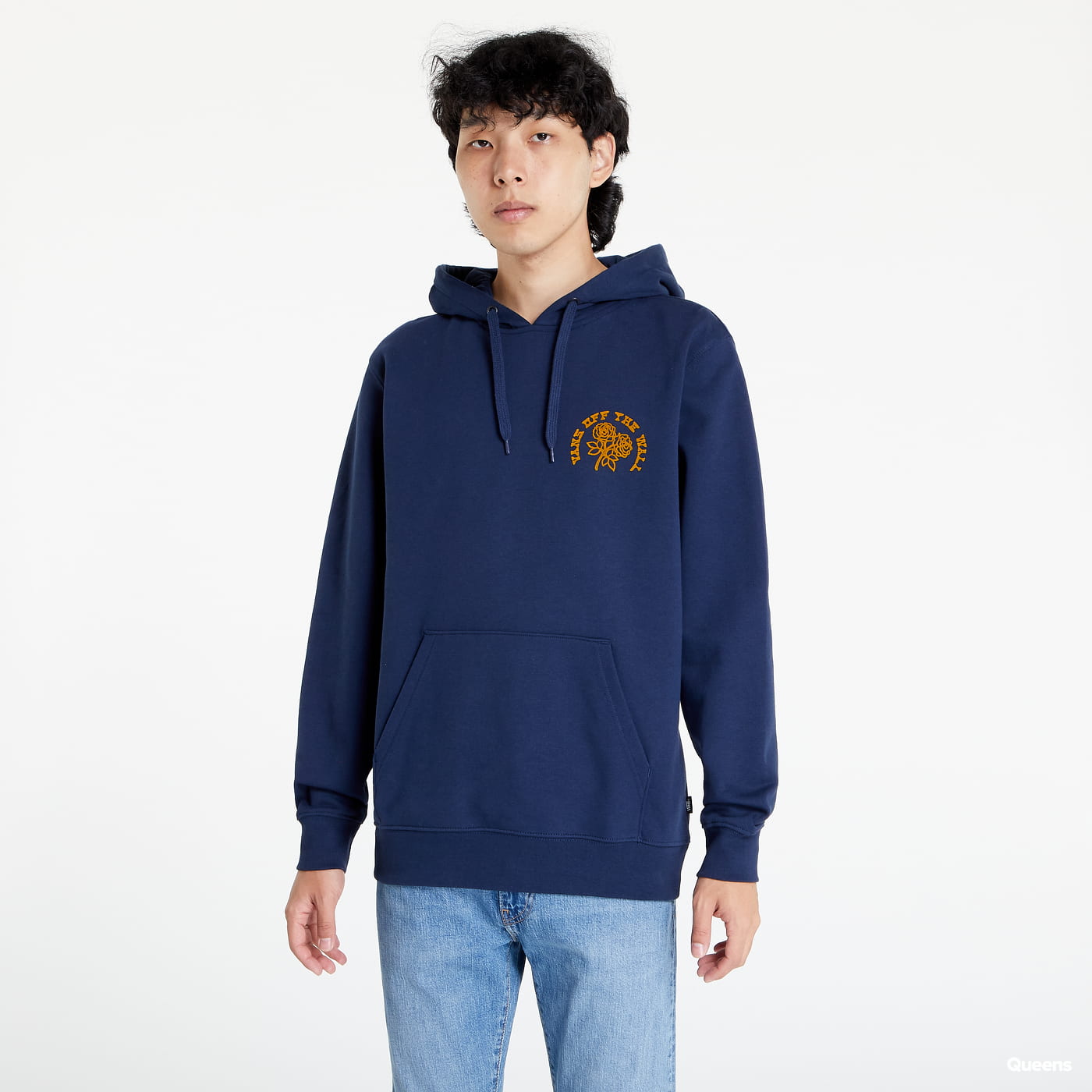 Суитчър Vans Roses and Butterflies Pullover Hoodie Тъмно синьо | VN0000BGLKZ1, 1