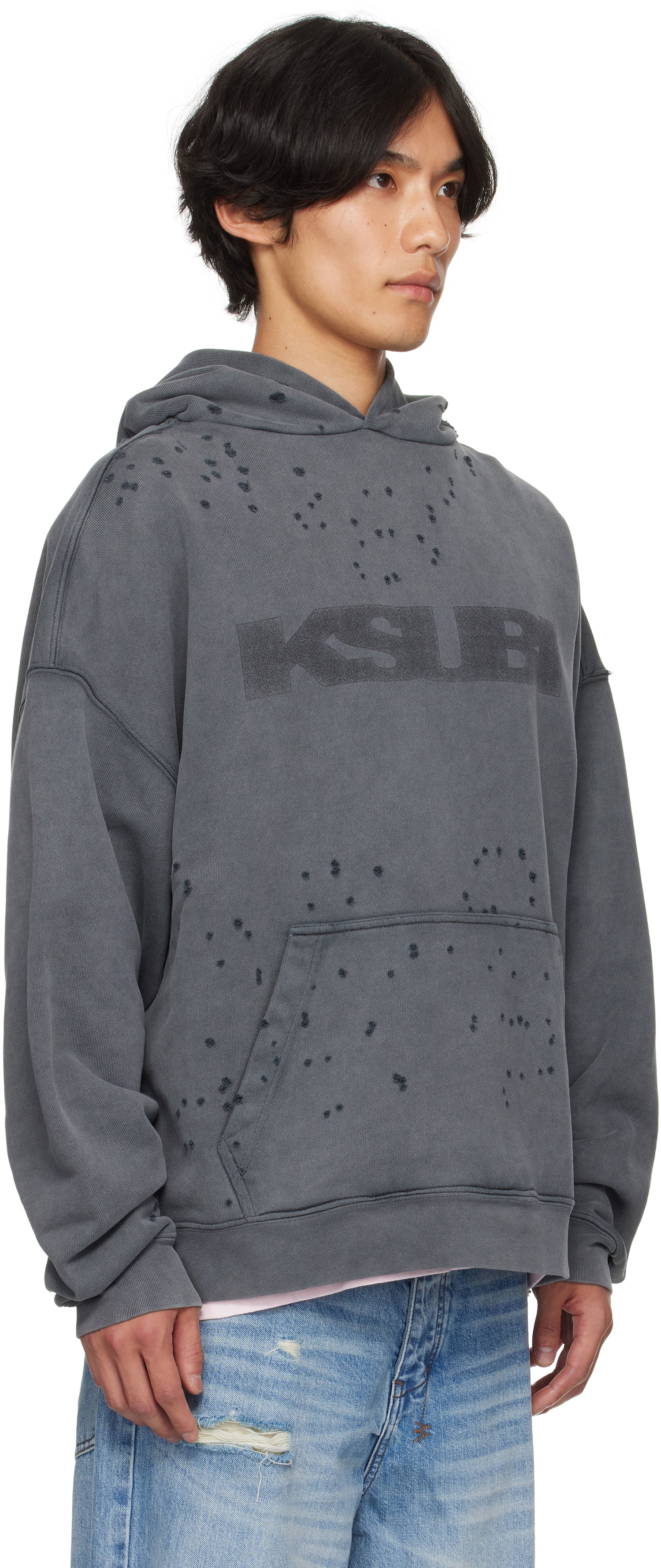 Суитчър Ksubi Ksubi Blasted Ekcess Hoodie Сиво | MPF25FL005, 1