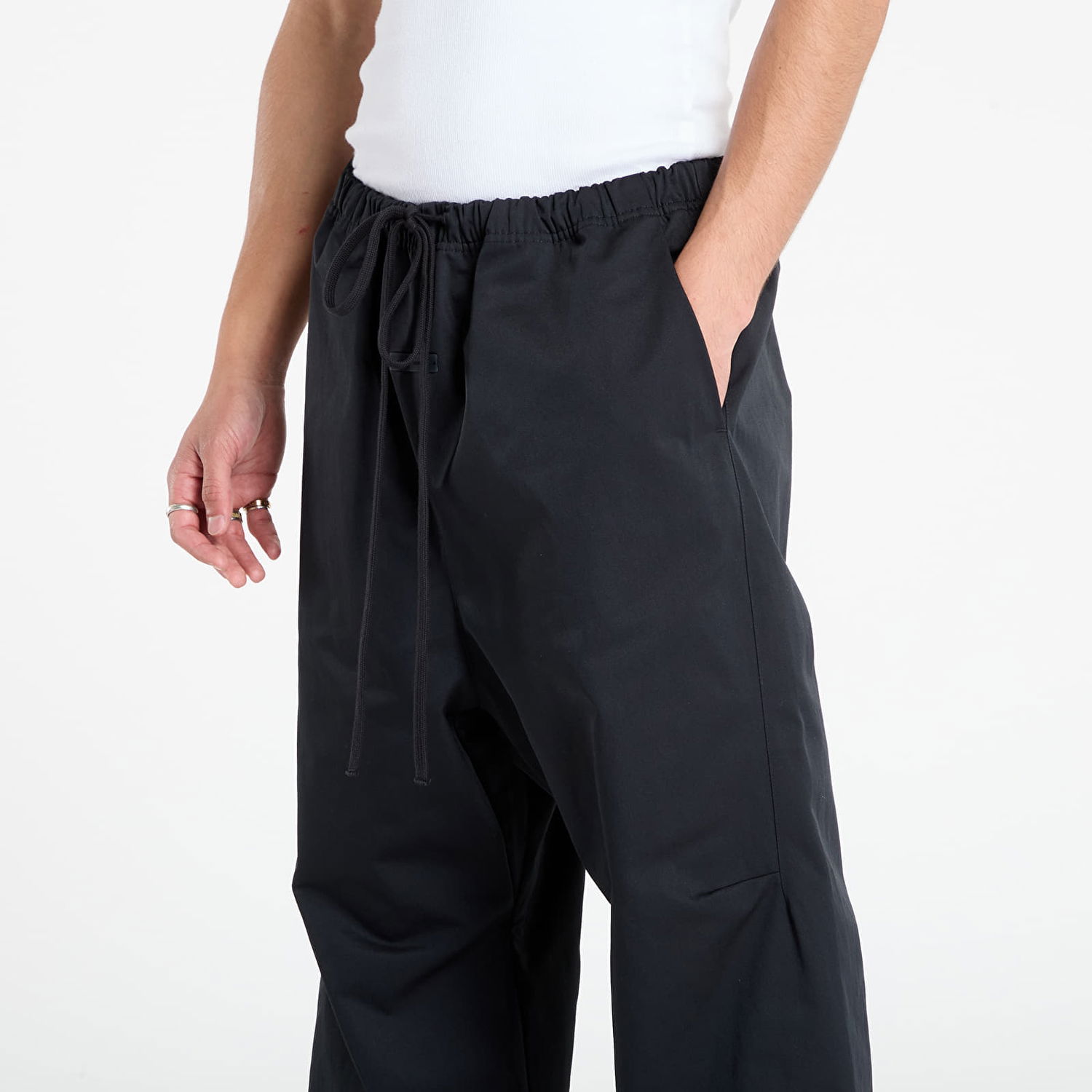 Панталони Fear of God Fear of God Essentials Poly Twill Work Pants Черно | 130SP258190F-861, 1