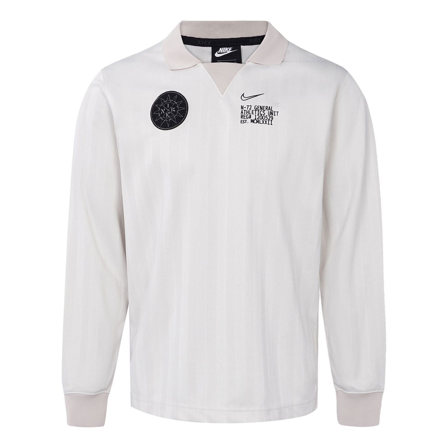 Поло тениска Nike Long Sleeves Collar T-Shirt Бяло | CK1929-072, 0