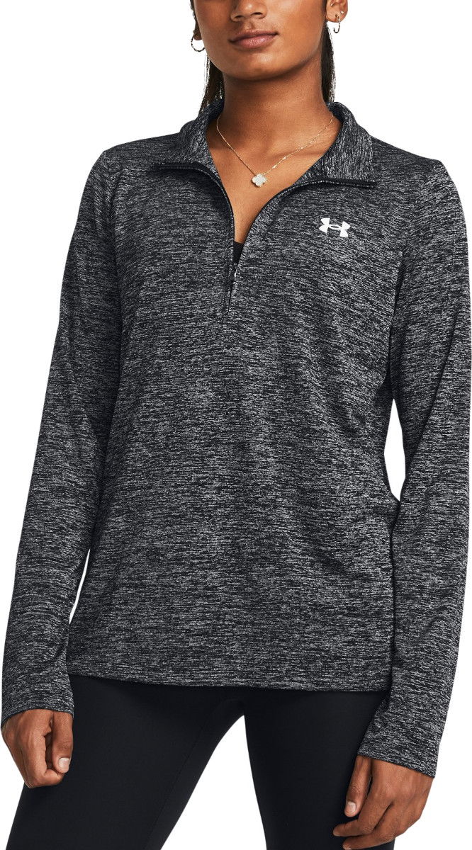 Тениска Under Armour Tech 1/2 Zip Twist Сиво | 1384225-001