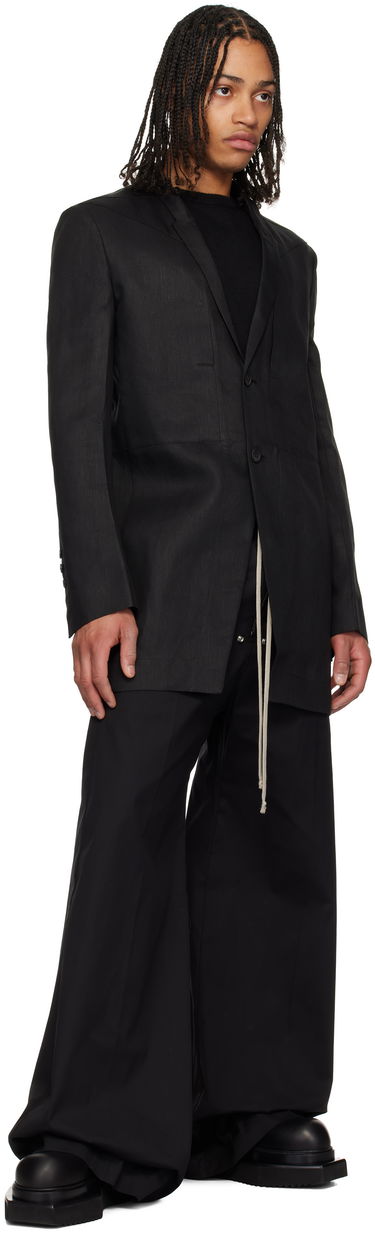 Яке Rick Owens Rick Owens Hollywood Lido Blazer Черно | RU01E5753 TWL, 3