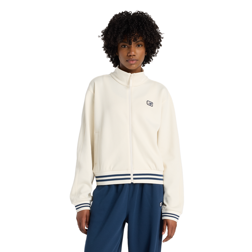 Яке New Balance Post Season Track Jacket Бяло | WJ53505-PEF
