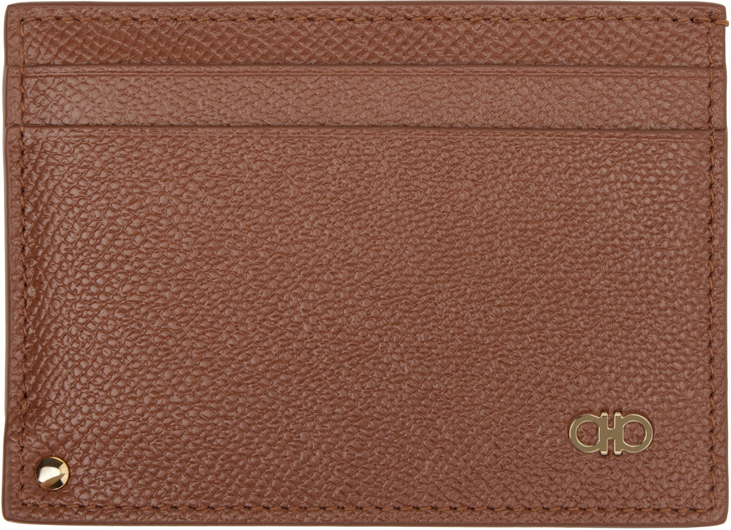 Портфейл FERRAGAMO Card Holder Кафяво | 776818, 0