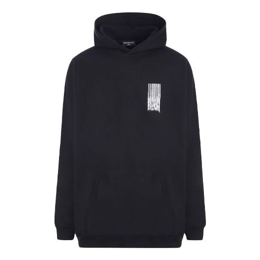 Суитчър Balenciaga Barcode Cotton Hoodie Черно | 651799TKVE61070, 0