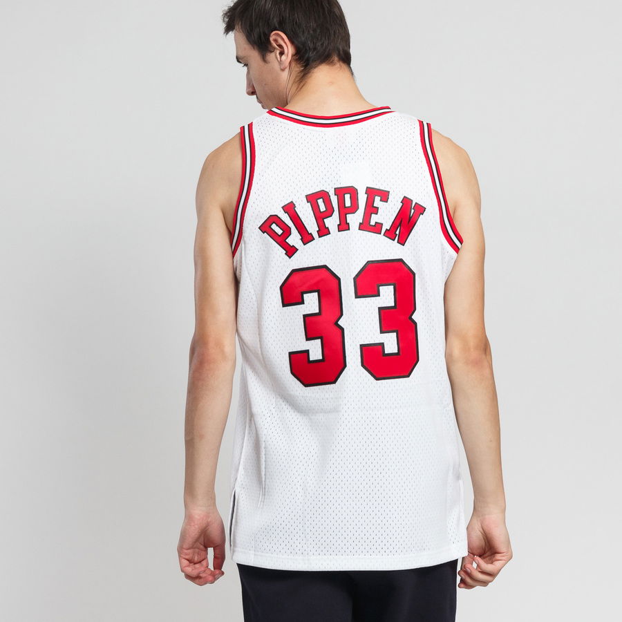 Фланелка Mitchell & Ness NBA Swingman Jersey Chicago Bulls Scottie Pippen #33 Бяло | SMJYAC18054, 1