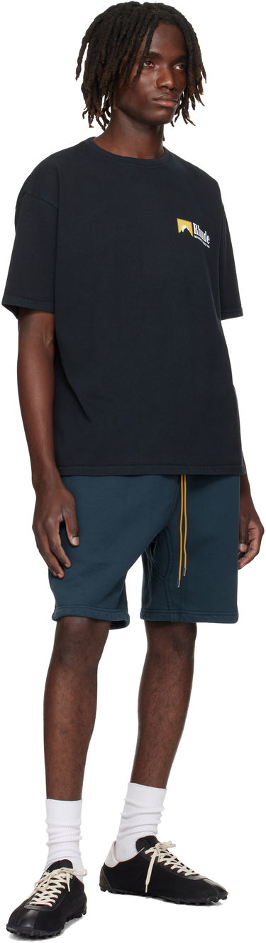Къси панталони Rhude Rhude Classique Sweat Shorts Тъмно синьо | RHPF25SH01012, 3