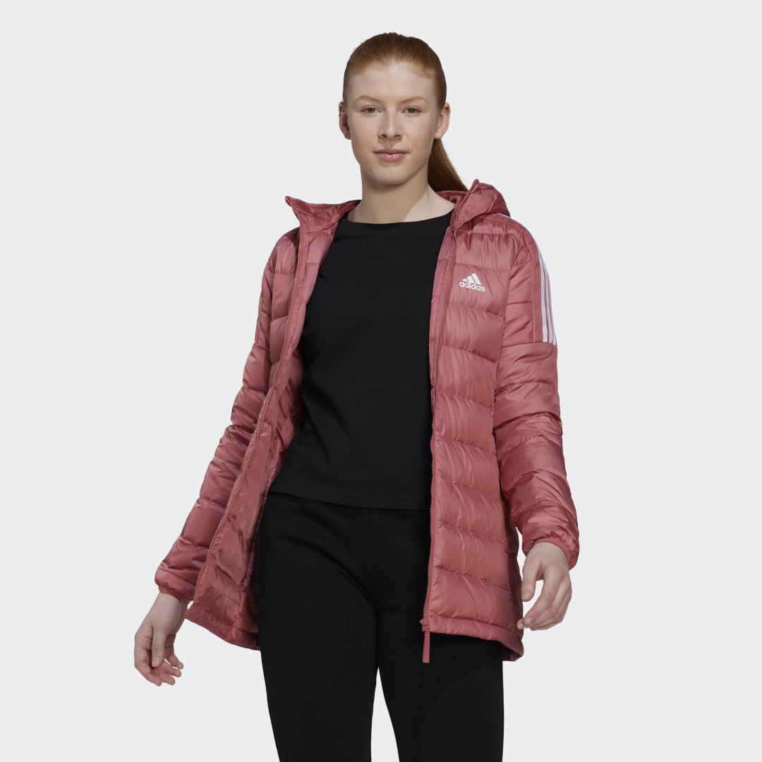 Парка adidas Originals Essentials Down Parka Розово | HK4620, 0