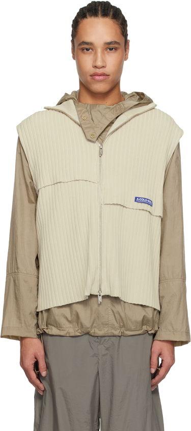 Пуловер A-COLD-WALL* A-COLD-WALL* Panel Knit Vest Бежово | ACWMK204, 0