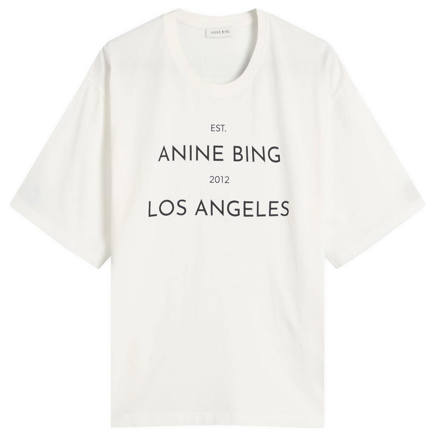 Тениска Anine Bing Rudy T-Shirt Бяло | A-08-11037-IVY1, 0