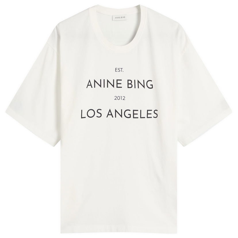 Тениска Anine Bing Rudy T-Shirt Бяло | A-08-11037-IVY1