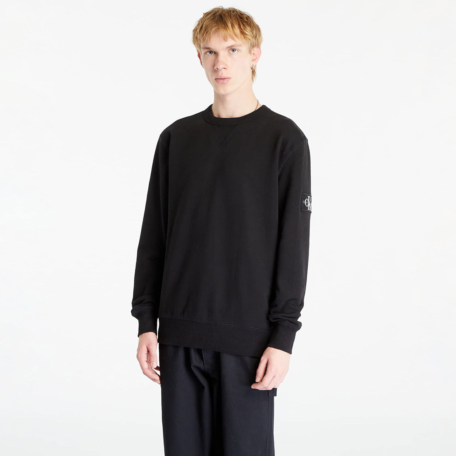 Суитчър CALVIN KLEIN Jeans Crewneck Sweatshirt Black Черно | J30J323426 BEH, 0