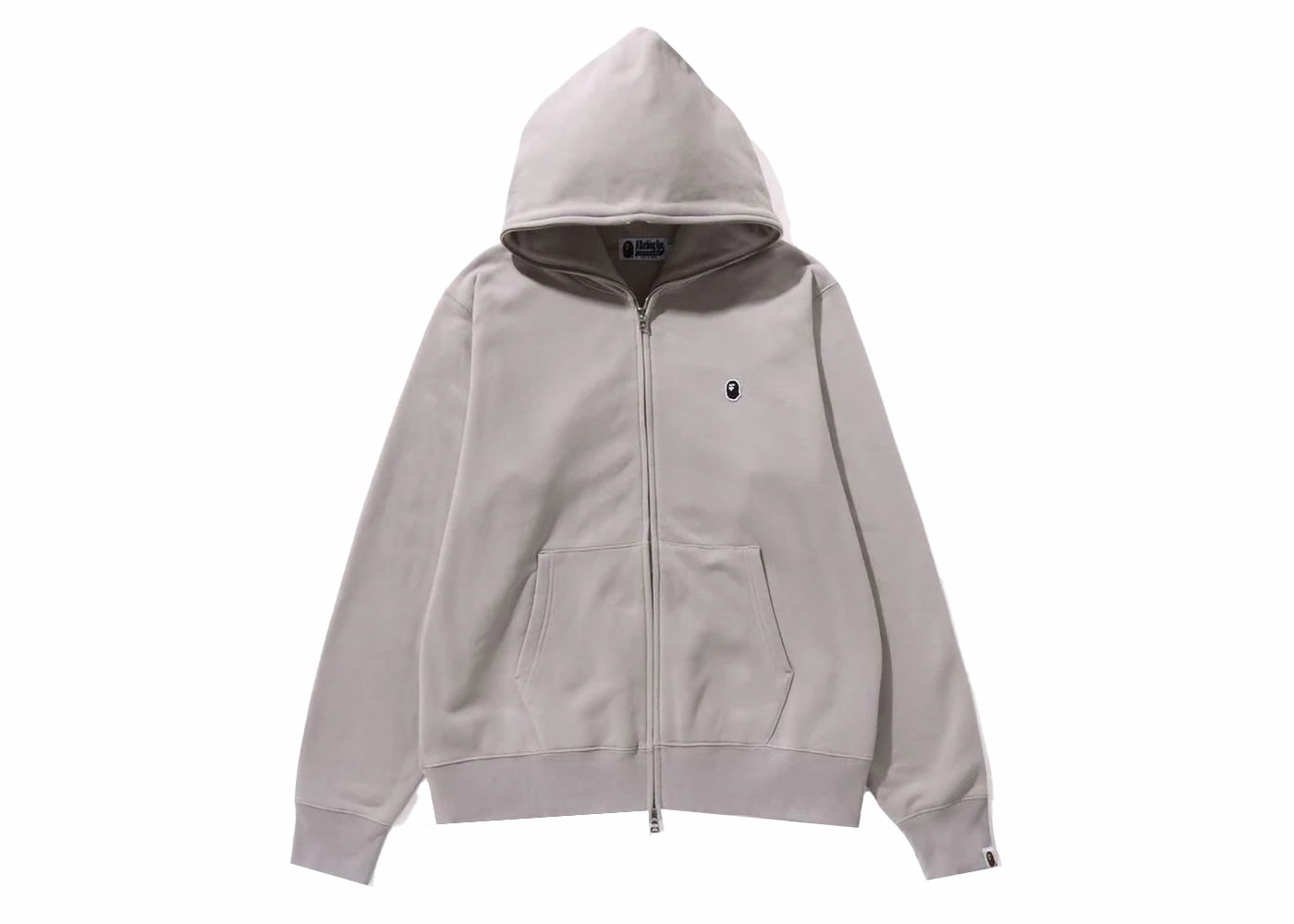 Суитчър BAPE BAPE Ape Head One Point Full Zip Hoodie Gray Сиво | 1J80-115-006, 0