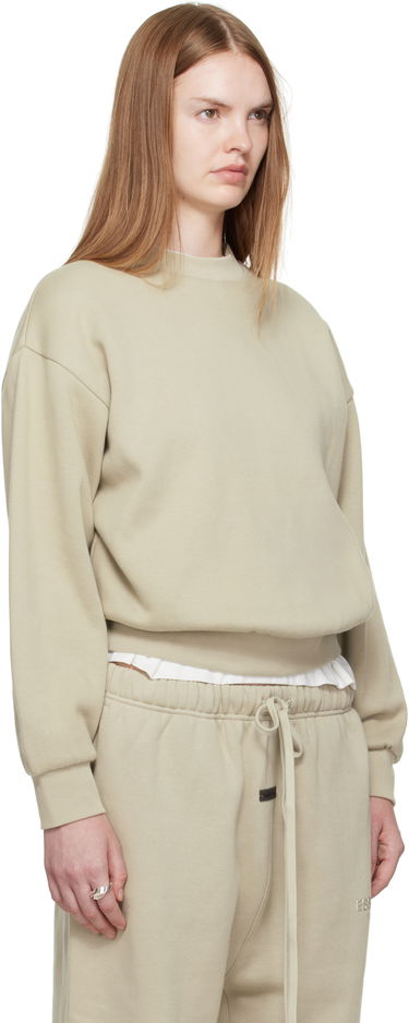 Суитчър Fear of God Fear of God ESSENTIALS Classic Fit Crewneck Sweatshirt Бежово | 192SP255556FW, 1