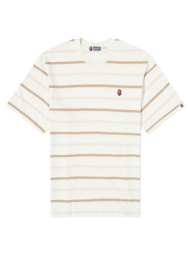 Stripe One Point T-Shirt "Ivory"