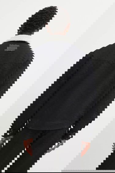 Палта Aries Oversize Sherpa Denim Car Coat Черно | AR7120004, 2