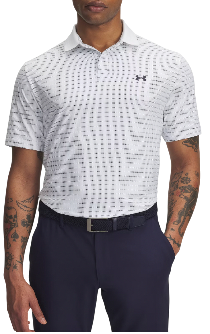 Поло тениска Under Armour Drive Chill Printed Polo Бяло | 1389597-102, 0