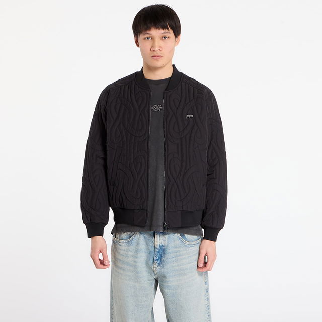 Quilted Bomber Jacket L