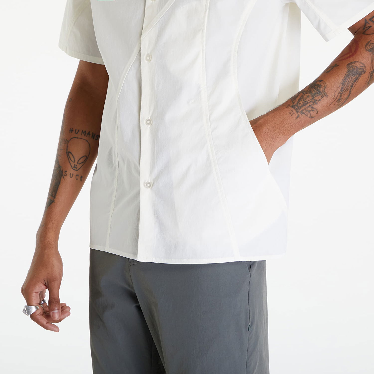 Риза Post Archive Faction (PAF) 6.0 Shirt Center White Бяло | 60TSCW-WHITE, 1