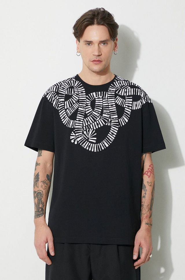 Snake Wings Basic Printed T-Shirt