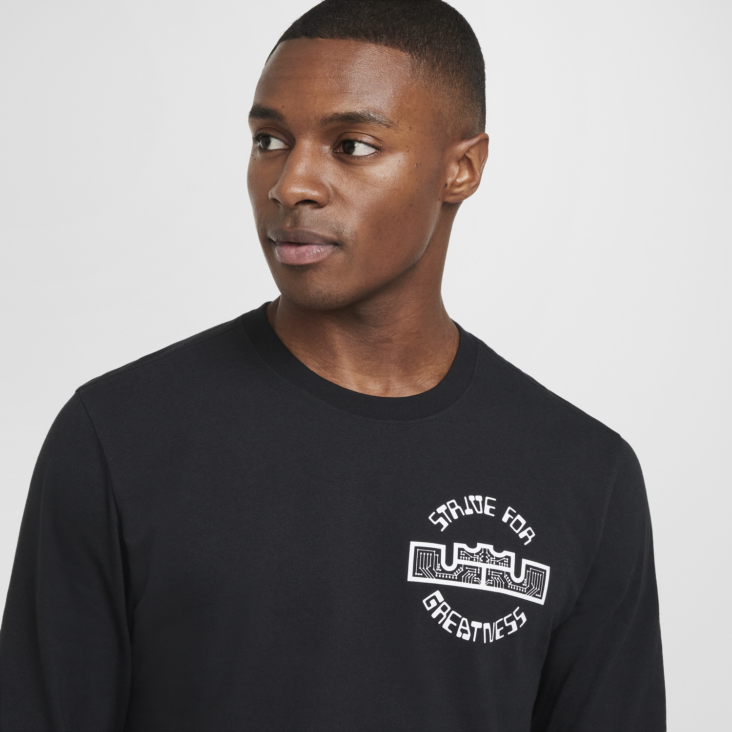 Тениска Nike Max90 LeBron Long Sleeve T-Shirt Черно | HF6191-010, 1