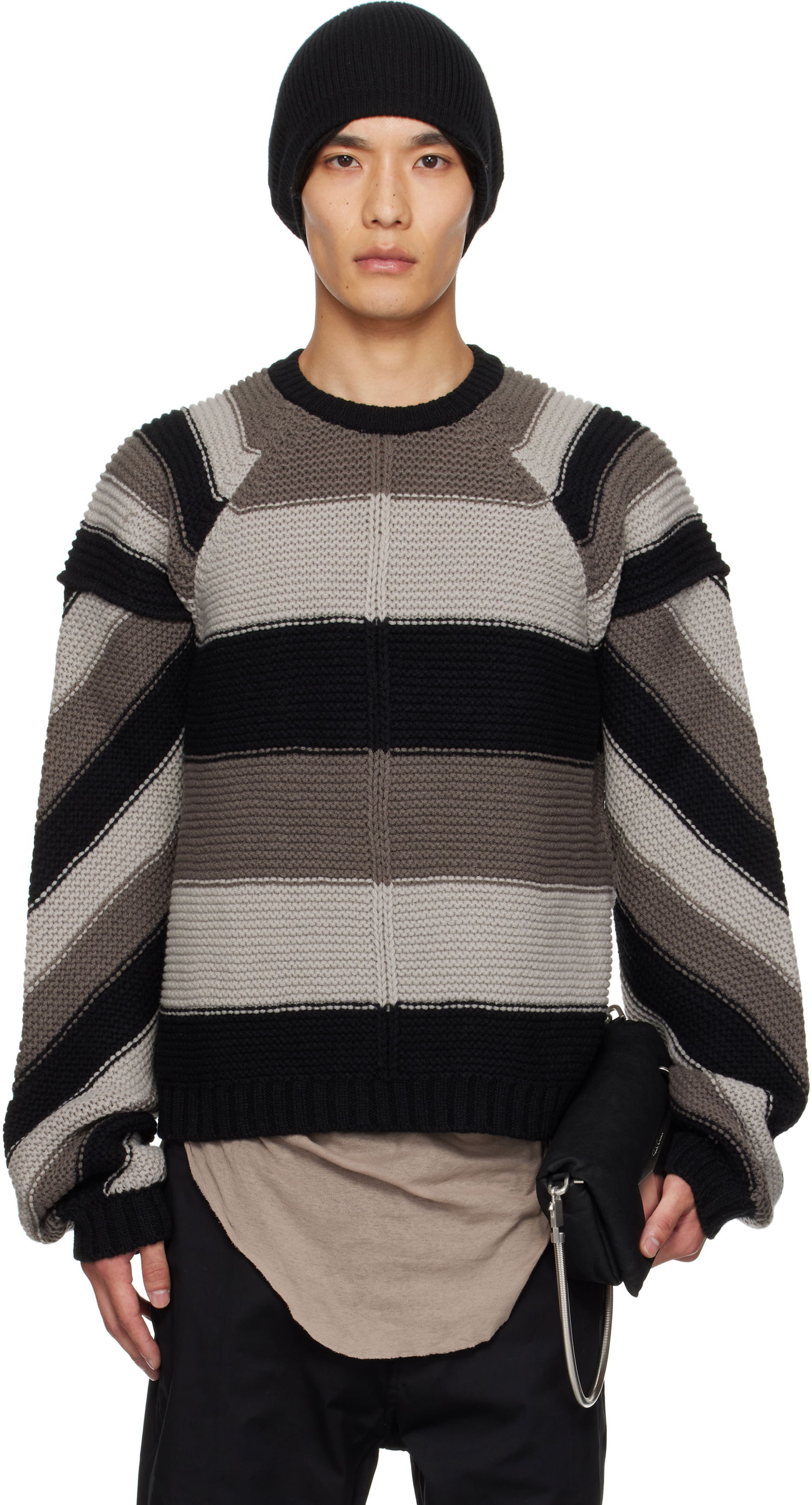 Пуловер Rick Owens Rick Owens Concordians Pitti Striped Sweater Многоцветен | RU02E1682 KWV, 0