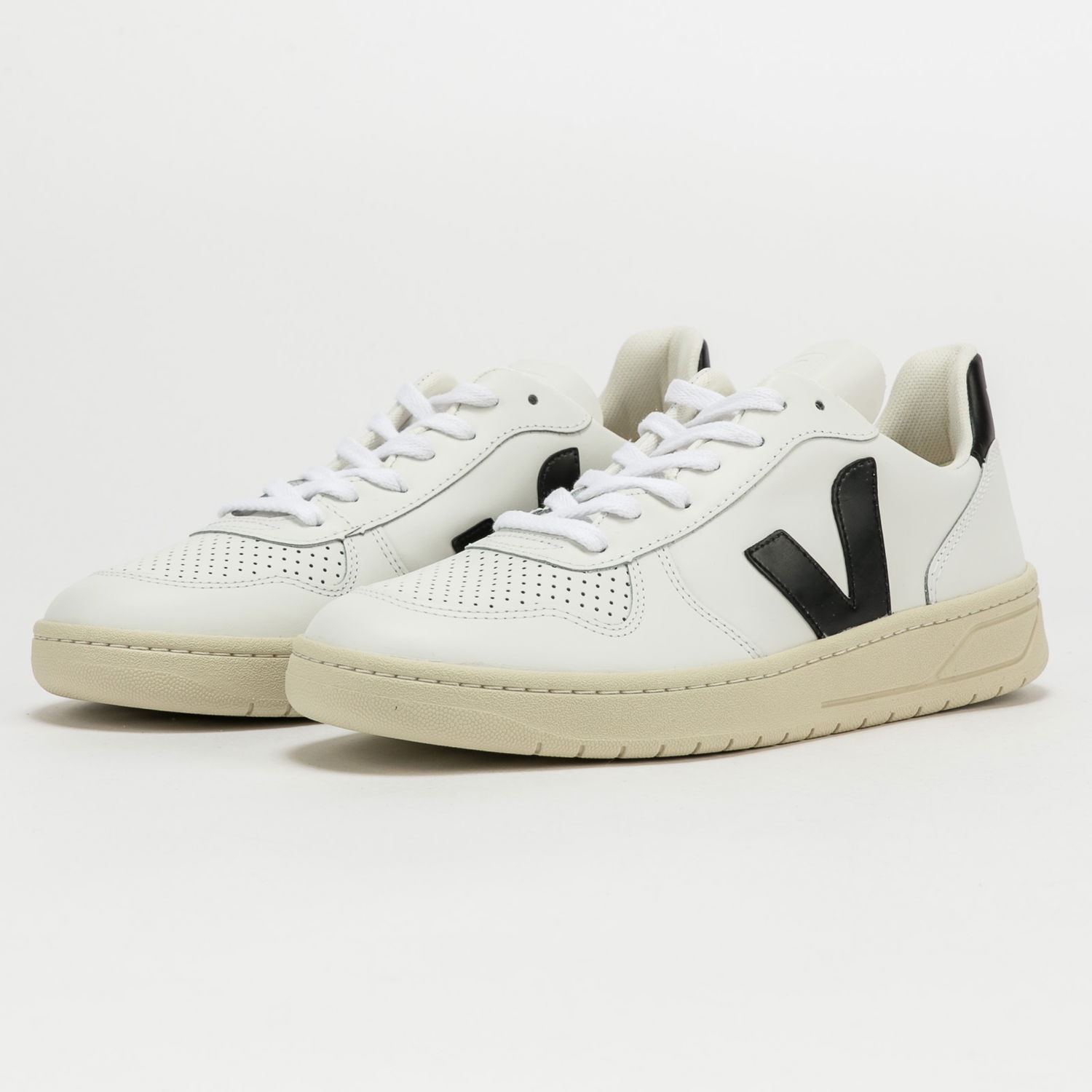 Кецове и обувки Veja V-10 Leather Бяло | VX0200005B, 1