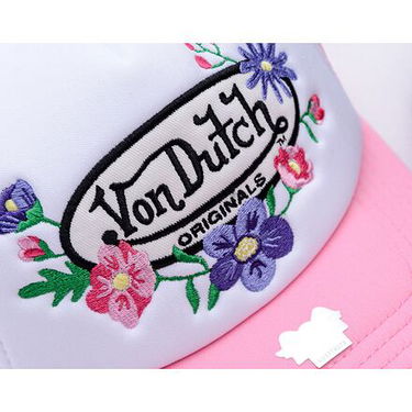 Шапка с козирка Von Dutch Von Dutch Trucker Flora Cap Розово | VD-7030853, 4