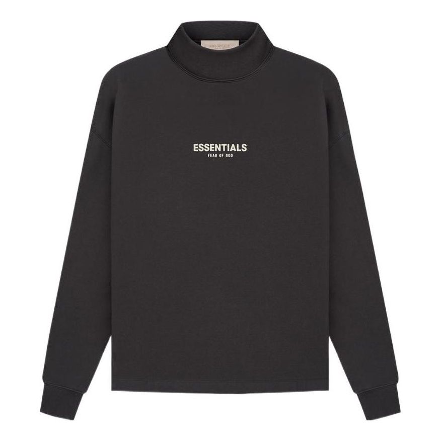 Пуловер Fear of God Essentials Relaxed Mockneck Sweatshirt Черно | FOG-SS22-135, 0