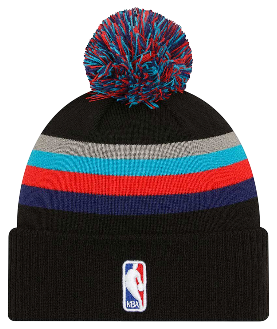 Шапка New Era New Era Brooklyn Nets NBA 23-24 Pom Beanie Черно | 60429877-60429877, 1