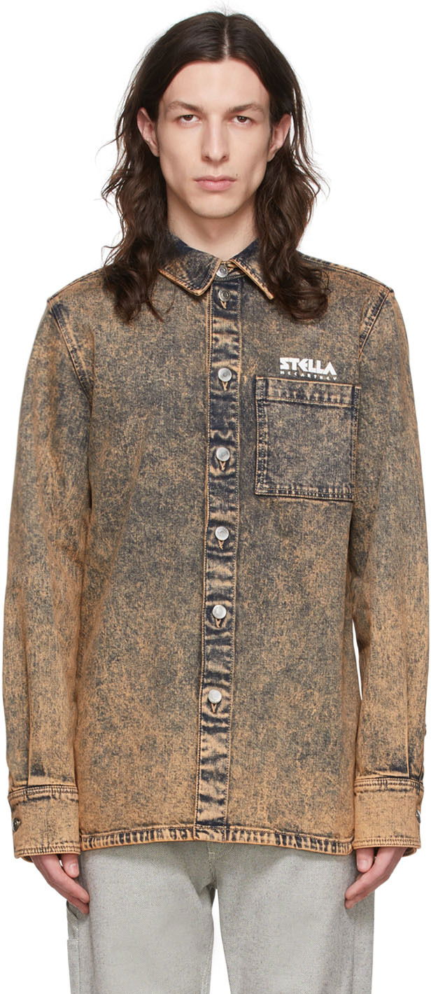 Риза Stella McCartney Stella McCartney Denim Shirt Кафяво | 6040903SOH82