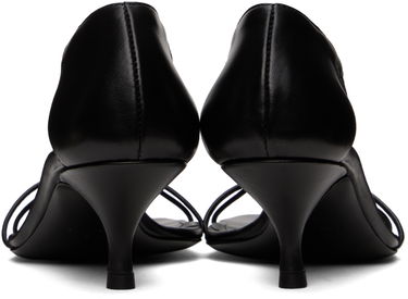 Грижа за обувките TOTEME TOTEME 'The Leather Knot' Heeled Sandals Черно | 242-WAS2057-LE0014, 1