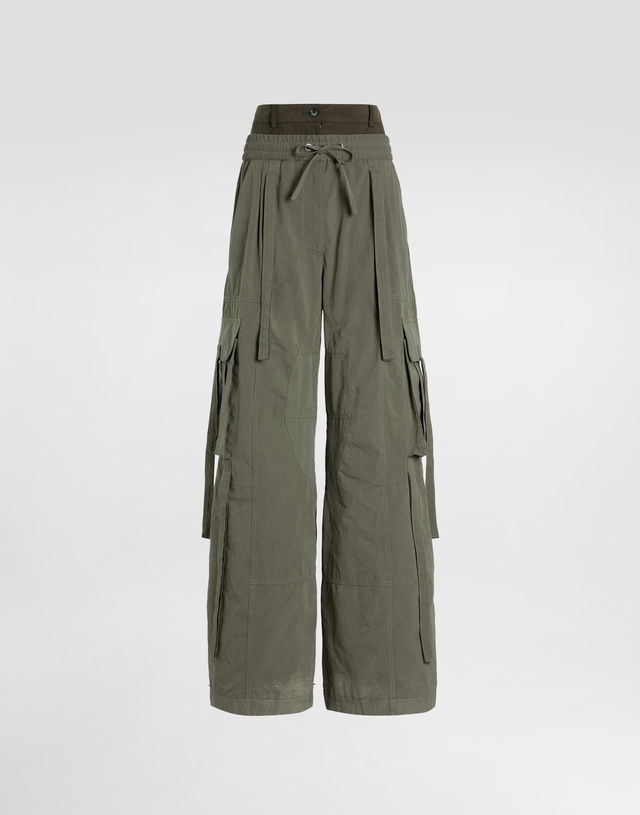 Dolce & Gabbana Waxed Faille Cargo Trousers