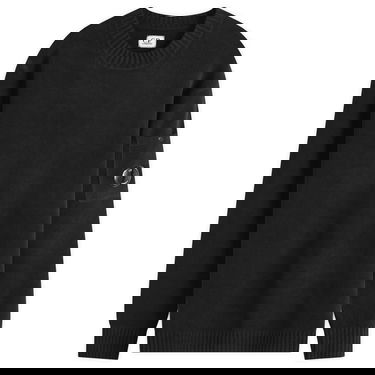 Пуловер C.P. Company C.P. Company Chenille Cotton Lens Knit Sweater Черно | 18CMKN068A-005687G-999, 1