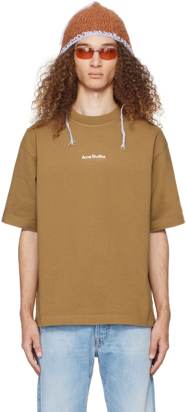 Тениска Acne Studios Printed T-Shirt Зелено | BL0385-