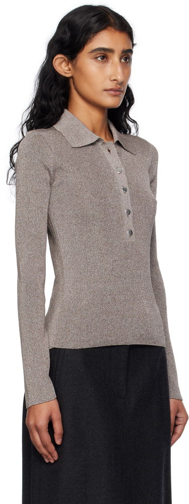 Поло тениска A.P.C. A.P.C. Mila Knit Polo Top Черно | VIAMD-F23433, 4