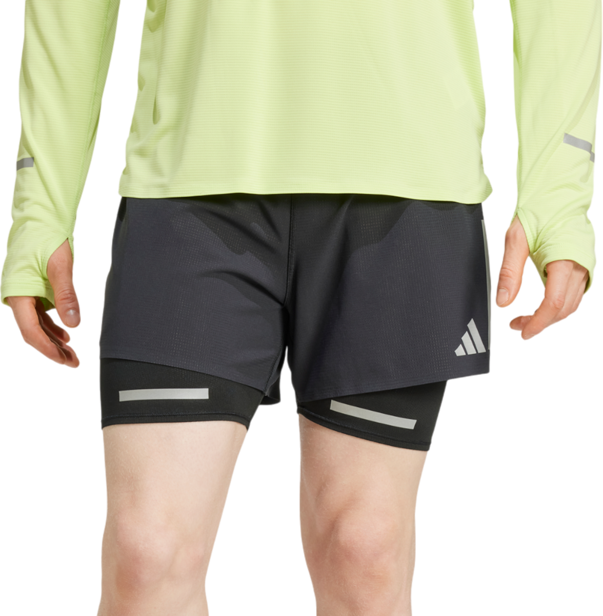 Къси панталони adidas Originals Ultimate 2-in-1 Running Shorts Черно | jd7800, 0