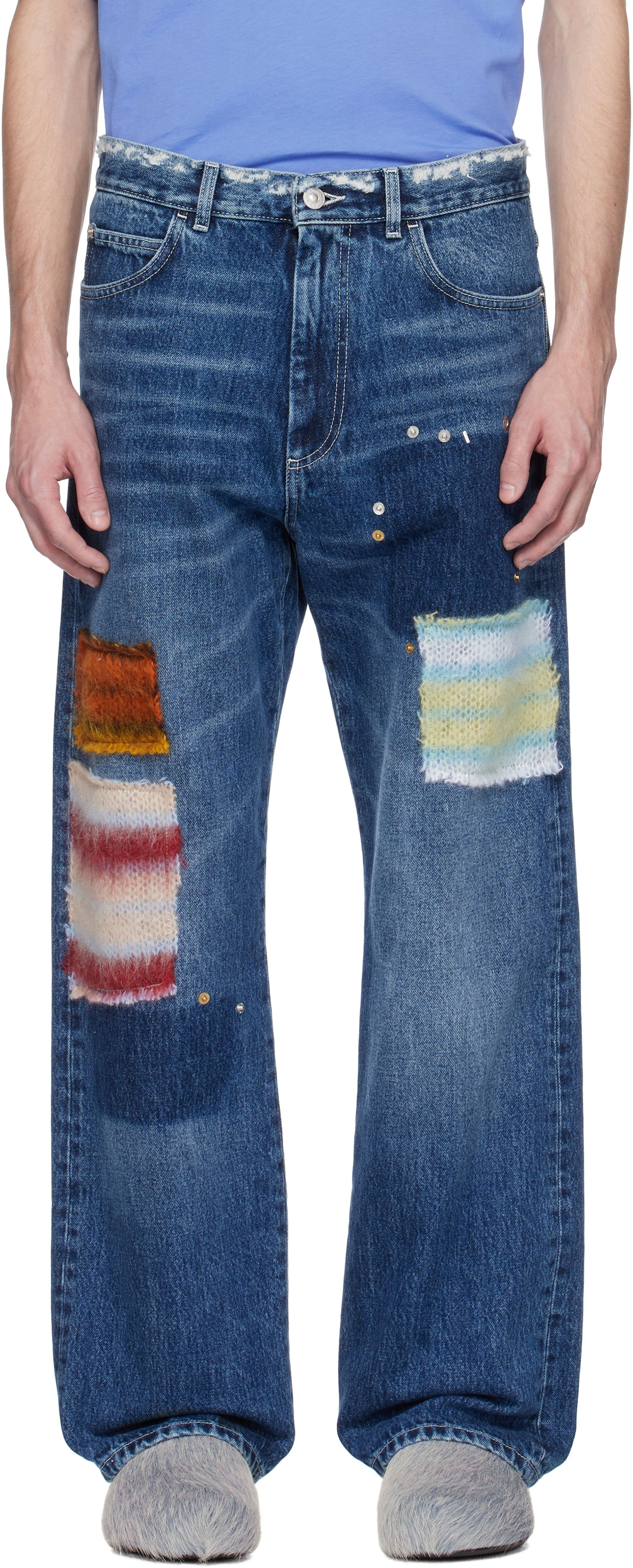 Дънки Marni Marni Patchwork Denim Jeans Синьо | PUJU0021LX USCX01, 0