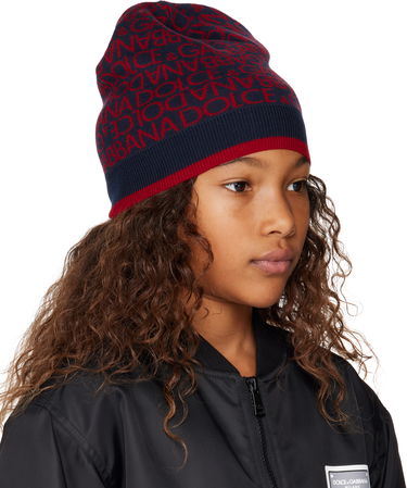 Яке бомбър Dolce & Gabbana Dolce&Gabbana Kids Jacquard Knit Beanie Черно | LBKHA7 JCVW1, 1