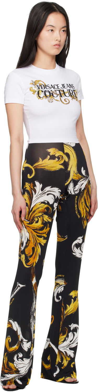 Клинове Versace Versace Jeans Couture Flared Baroque Print Leggings Черно | E78HAC107_EJS471, 3
