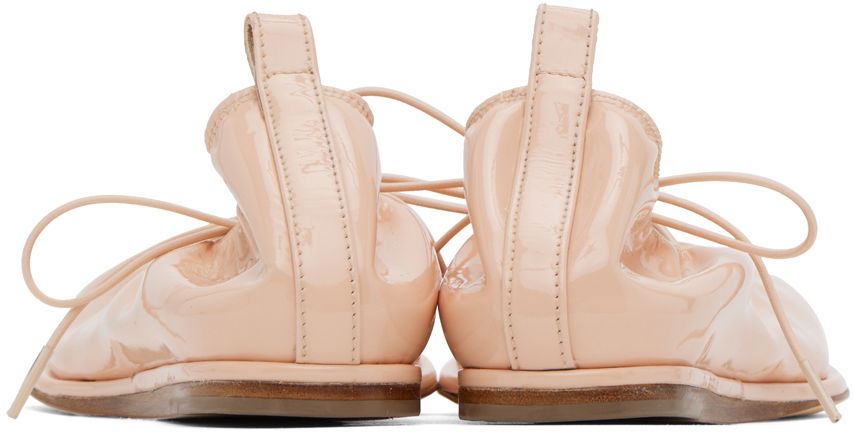 Облекло Simone Rocha Simone Rocha Heart Toe Ballerina Flats Розово | RMP15 0782, 1